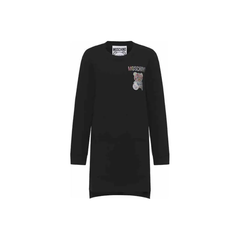 MOSCHINO Long Sleeved Dresses Women's Black-0