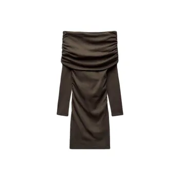ZARA Long-Sleeved Dresses Women's Chocolate