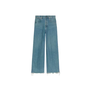 GUCCI Denim GUCCI Label Pants Blue