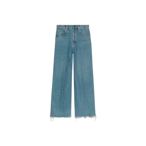 GUCCI Denim GUCCI Label Pants Blue