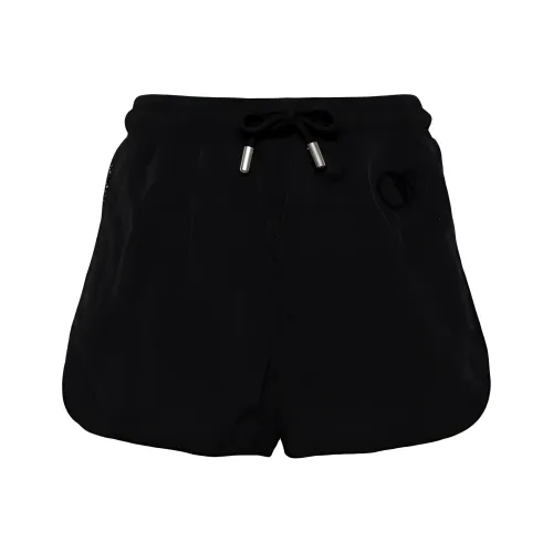 OFF WHITE Drawstring Elastic Waist Shorts