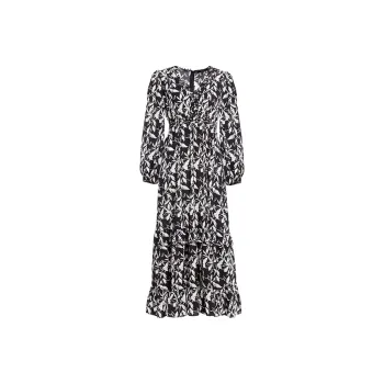 BESIONIA SS23 Long Sleeved Dresses Women's Black White