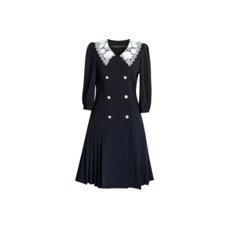 ROEYSHOUSE Long Sleeved Dresses Women's Black-0