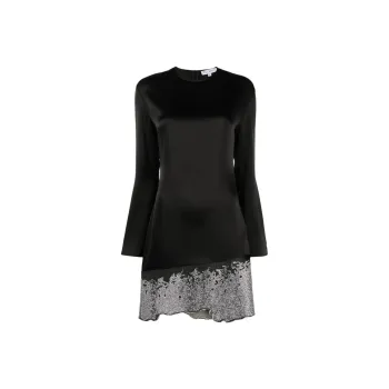 JW Anderson Distressed Glitter Hem Dress