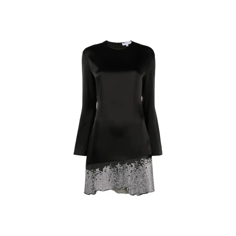 JW Anderson Distressed Glitter Hem Dress-0