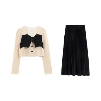 QYPRF Two Piece Skirt Sets Women's