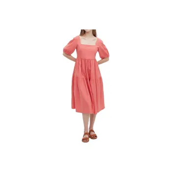UNIQLO Short-Sleeved Dresses Women's Peach Pink