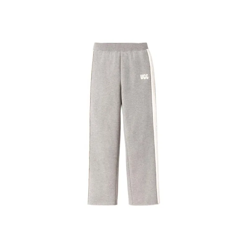 UGG FW24 Knitted Sports Pants Women's Gray Heather-0