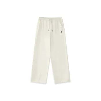 FILA FUSION Knitted Sports Pants Women's Cloud White