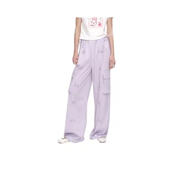 ELF SACK Casual Pants Women's Elegance Purple
