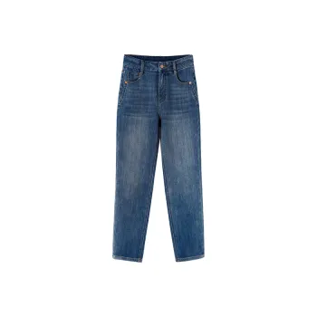 LUYOUYE Jeans Women's Dark Nostalgic Blue
