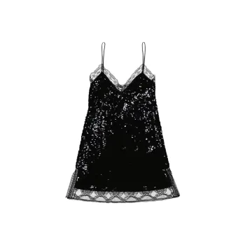 Burberry Slip Dresses Women's Black