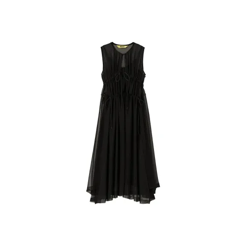 Onitsuka Tiger Sleeveless Dress Women's Black
