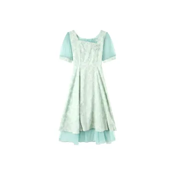 EIDOLON GRAIN Short Sleeved Dress Women's Light Green