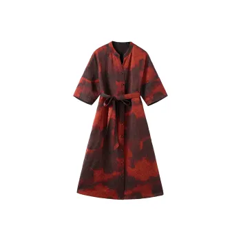 Hang Yi Court Short Sleeved Dress Women's