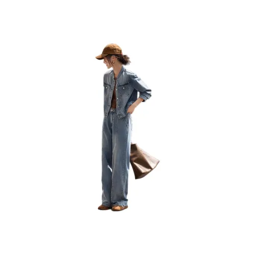 XWI Casual Suit Women's Denim Gray Blue