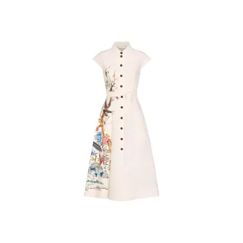 DIOR Sleeveless Dresses Women's White