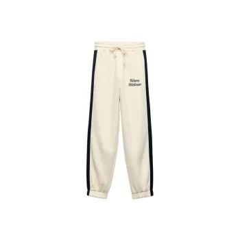 ZARA Knitted Sports Pants Women's Raw White