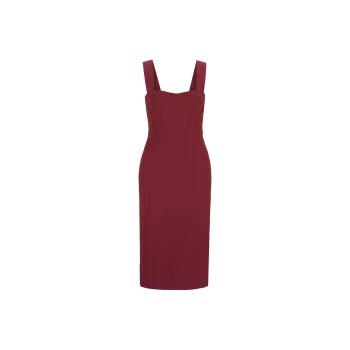HUGO BOSS Sleeveless Dress Women's Dark Red