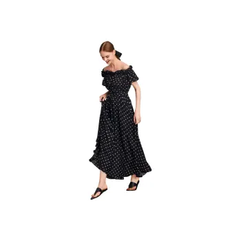 HAVVA Short Sleeved Dresses Women's Black