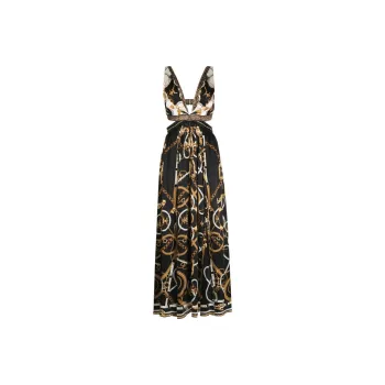 Camilla Cut out Silk Dress