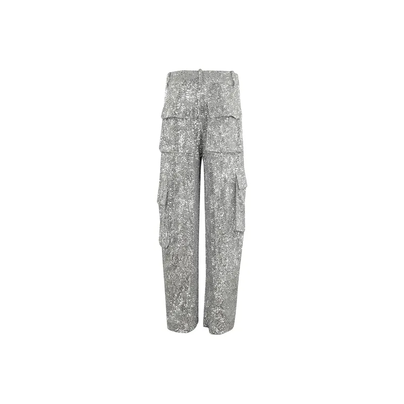 Rotate Cargo Pants Women's Silver-0