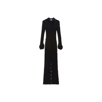 MSGM Floral lace Maxi Dress