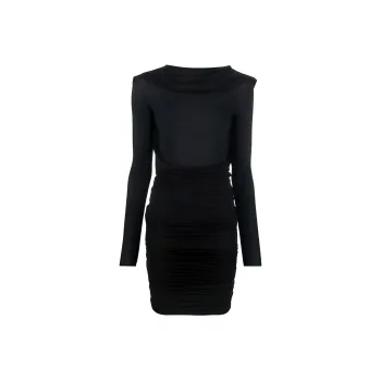 MM6 Maison Margiela Long sleeve Ruched Dress