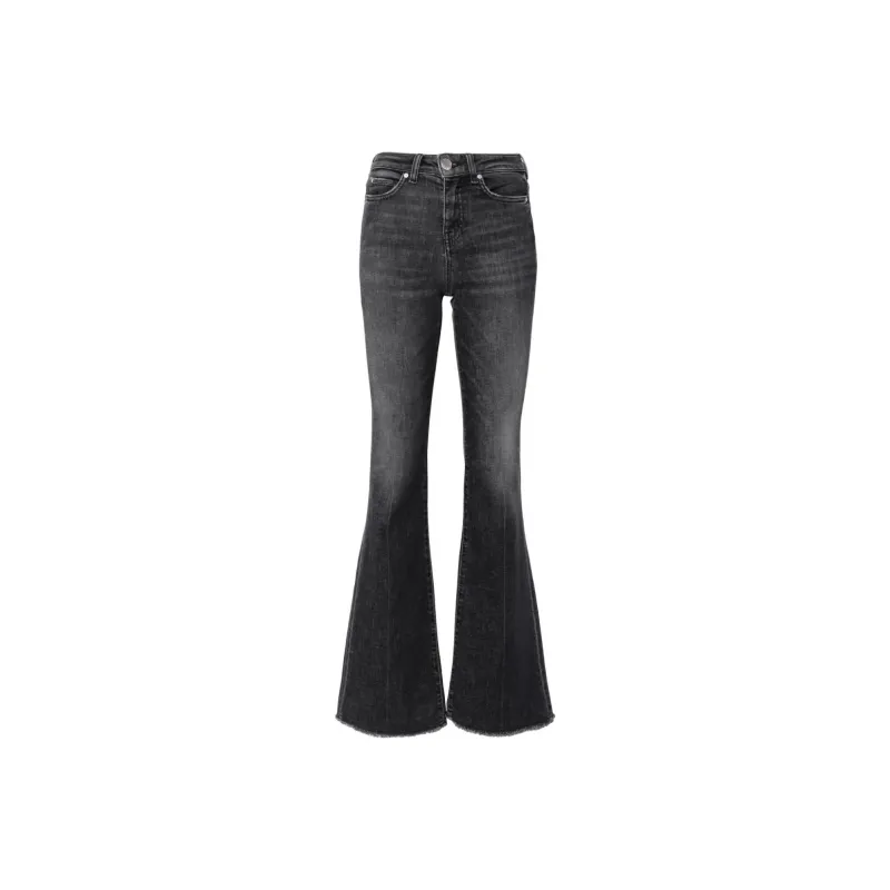 PINKO Flora Faded Effect Flared Jeans-0