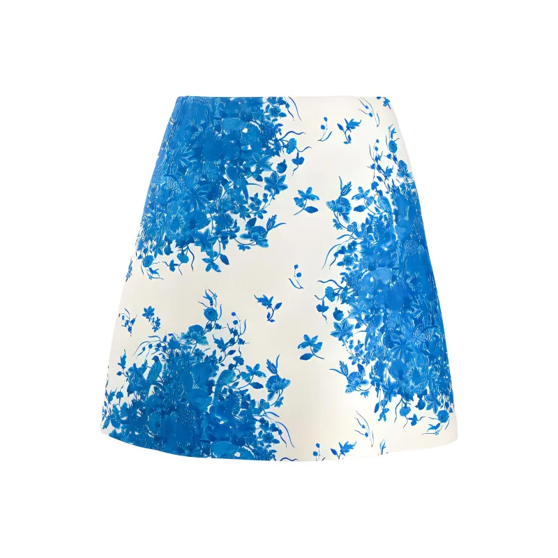 Valentino Casual Short Skirts Women's Blue-0