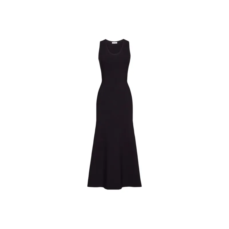 Ferragamo Sleeveless Dresses Women's Black-0