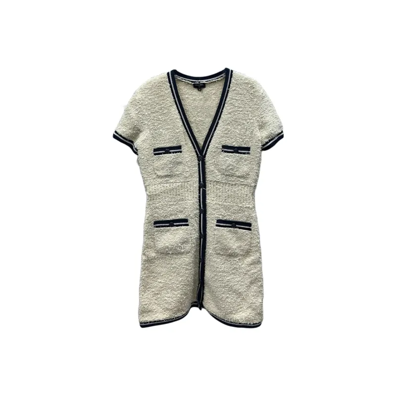CHANEL Short Sleeved Dress Women's White-0