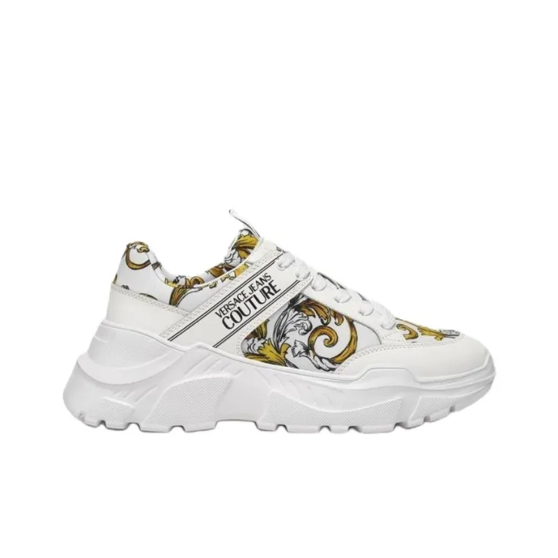 VERSACE JEANS COUTURE Low Top Casual Shoes Men's White-1