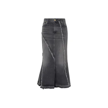 GANNI Washed Denim Skirt