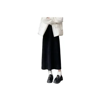 Ya Sheep People Knit Long Skirts Women's Black