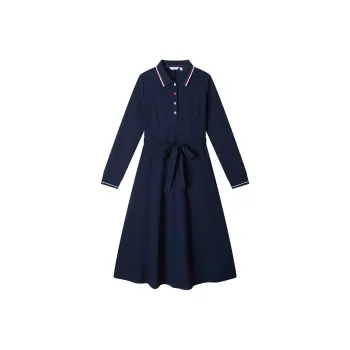 NAVIGARE Long Sleeved Dress Women's Marine Blue