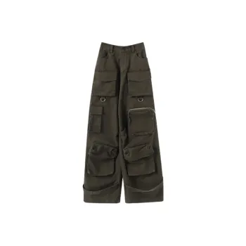 YUMOMO STAR Jeans Women's Dark Brown Green