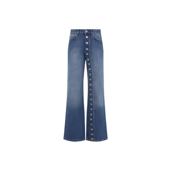 Jean Paul Gaultier Buttoned Denim Jeans 'Blue'