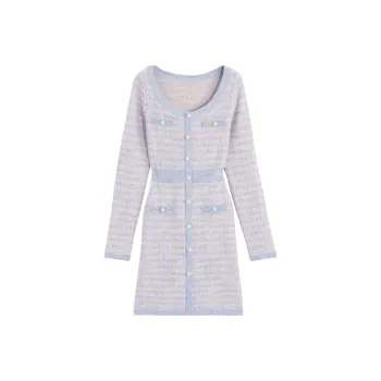 Bebe Long Sleeved Dresses Women's Light Purple