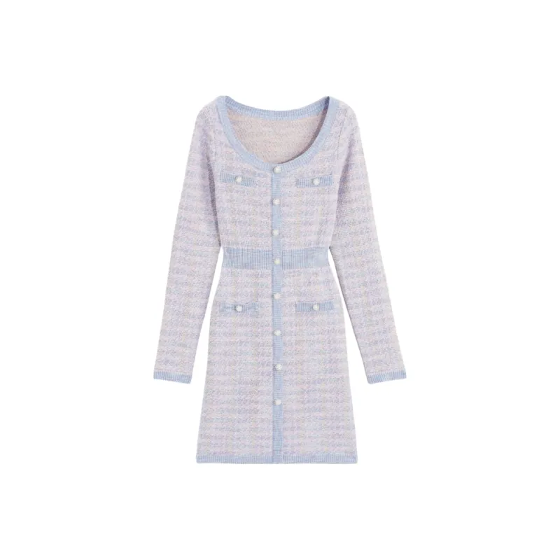 Bebe Long Sleeved Dresses Women's Light Purple-0