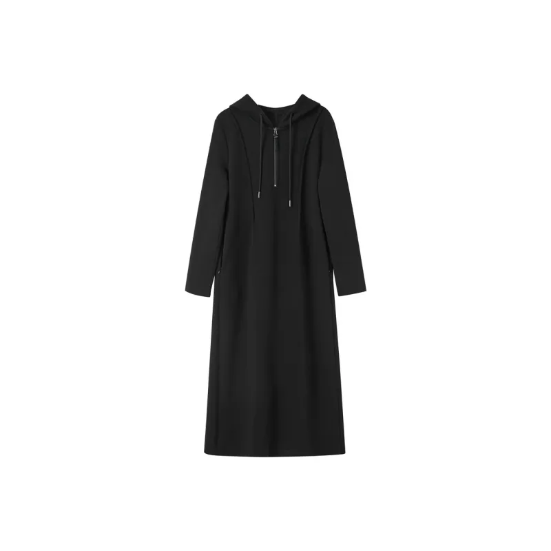 3COLOUR Long Sleeved Dresses Women's Classic Black-0