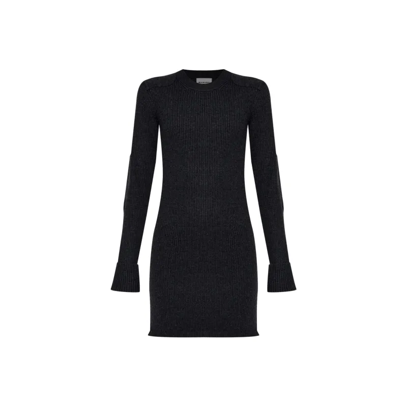 ISABEL MARANT ETOILE Garner Long-Sleeved Knitted Mini Dress-0