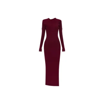 Iceberg Asymmetric neck Ribbed Dress