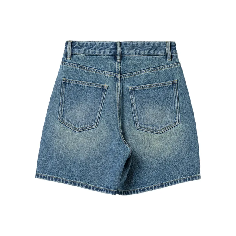 Bethine Denim Shorts Women's Dark Denim Blue-1