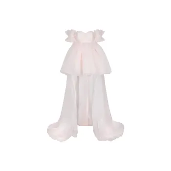 Selkie Short Sleeved Dresses Women's Strawberry Milk Track Cream Puff