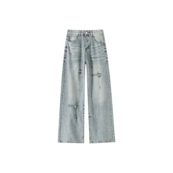 Shuhao Bai Jeans Women's Vintage Blue