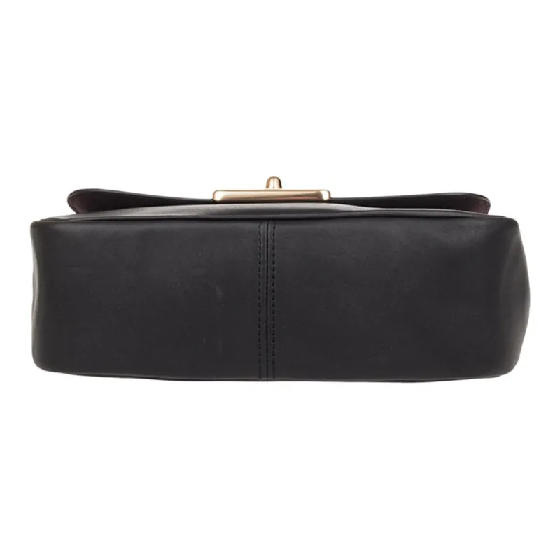 COACH Cassidy Pebbled Leather Handbag Shoulder Bag Crossbody Bag Small Size Women's Black-4