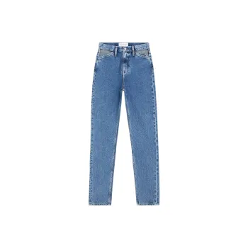 CALVIN KLEIN Jeans Europe Version Women's Light Blue