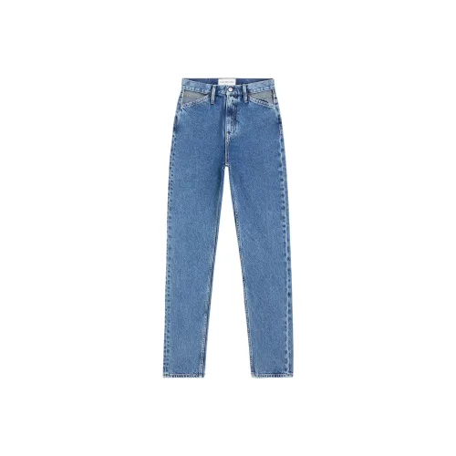 CALVIN KLEIN Jeans Europe Version Women's Light Blue