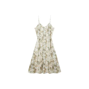 THE SEA LIFE Slip Dress Women's Moss Green